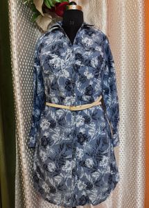 Floral Print Shirt Dress