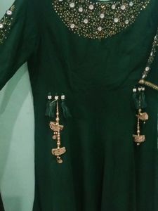 A-Line Kurti With Work