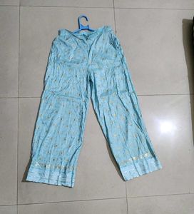 W Festive Delight Sky Blue Shimmer Suit