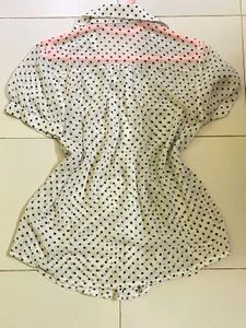 Polka Dot Button Down Shirt