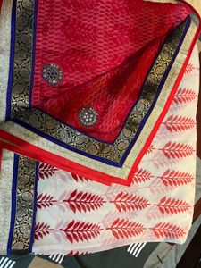 Elegant Red Saree