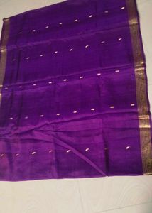 Dark Purple Colour Pure Kanchipattu Saree
