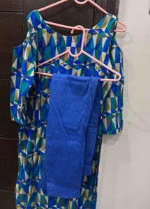 Geometric Print Kurta and pant set