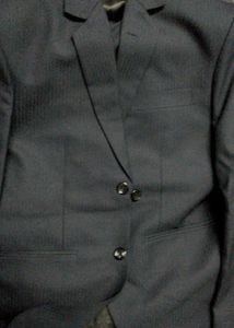 Black Colour Blue shade Coat Pant Suit