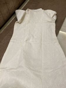 Elegant White Embroidery Kurta