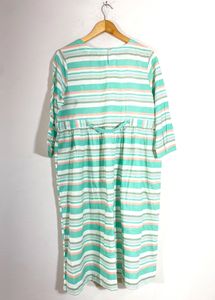 Max Light Green Long Kurta ( Women )