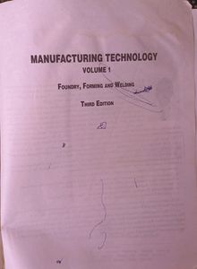 PN Rao Manufacturing Technology Volume -1
