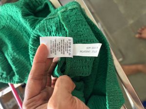 Green Puff Sleeve Top