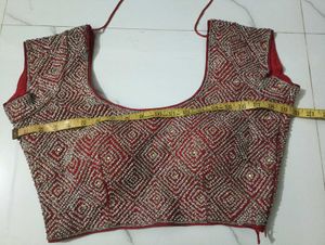 Red Beaded Blouse