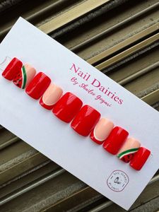 Red Watermelon Press-On Nails