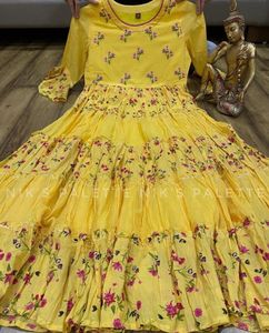 Floral anarkali