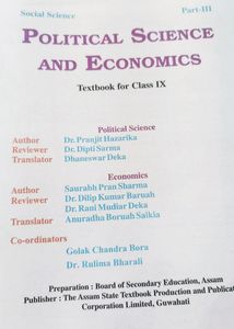SEBA CLASS 9, SOCIAL SCIENCE..POLITICAL SCIENCE AND ECONOMICS BOOK..PART3