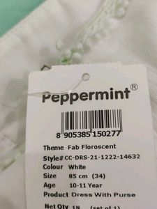 Peppermint White Dress