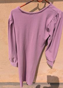 Cute Lilac Midi Dress