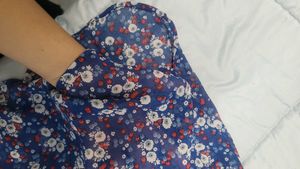 Floral Print Mini Shirt Dress