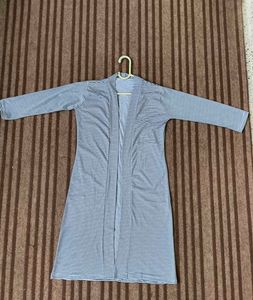 Striped Open Front Shrug