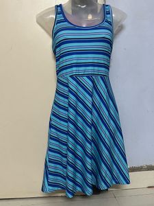 Pintrest Branded Striped Skater Dress