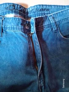Blue Flare Leg Denim Jeans