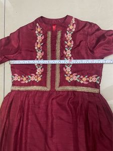 Cottinfab Maroon Kurta Set