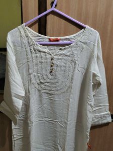 Elegant white Kurta