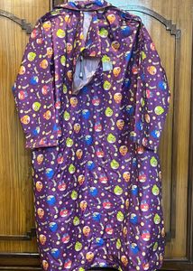 Fun Cartoon Raincoat With Cover