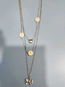 Daisy Charm Layered Necklace