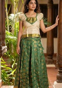 Traditional Pattu Pavadai Dress