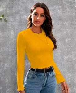 Yellow Long Sleeve Top