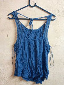 Trendy Summer Fashion Top Backless Blue 💙