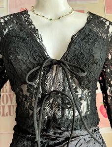 Black Lace Top