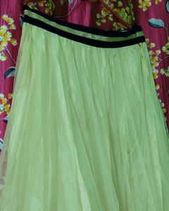 Blue Net-Velvet Lehenga Choli Set 💙