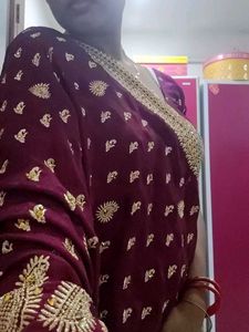 Elegant Embroidered Saree