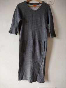 3/4th Sleeve Kurta For Women, Grey, 38inch