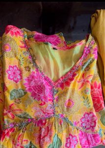 Floral Print Kurta