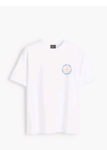 H&M  aOversize White Graphic Print T-shirt