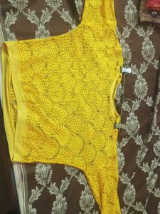 Yellow Lace Top