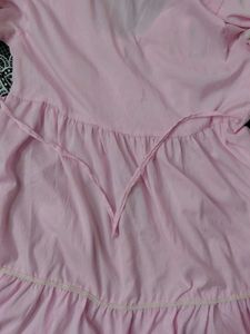 Pink Top with Lace Detail