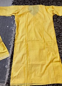 Semi Stitched Gota Patti Suit Set