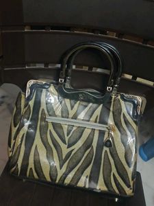 Stylish Designer Zebra Print Handbag for Sale!