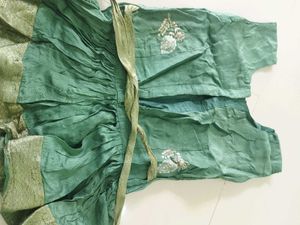 Green kurti with garara