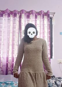 Cute Pary Wear Woolen Dress