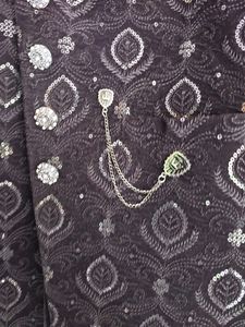 Velvet Black Festive Wear Boys Jodhpuri Sherwani