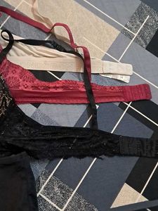 combo Of Four Imported Fabric Bra N Panty