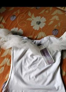 Beautiful White Bardot Top