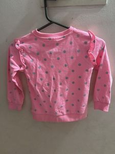 Cute Pink Star Sweatshirt