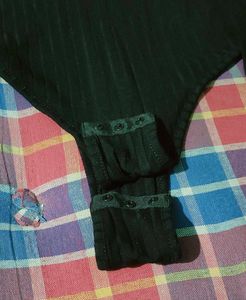 Black Long Sleeve bodysuit top