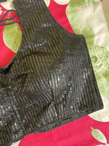 Black Sequins Blouse