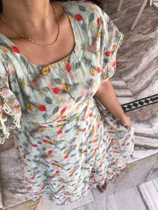 Olive Floral Cutest Dress