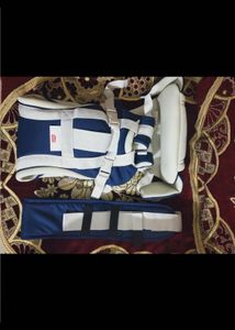 LuvLap Baby Carrier - Blue &amp; White