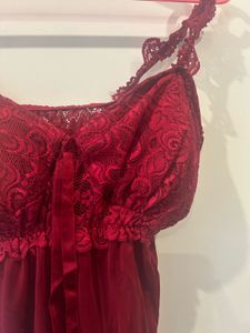 Red Lace Lingerie Set - Size M